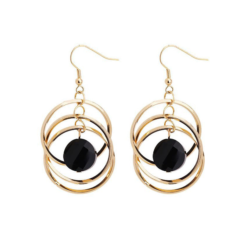 Geometric Circle Fashion Fashionmonger Female Exaggerated Personalized Earrings