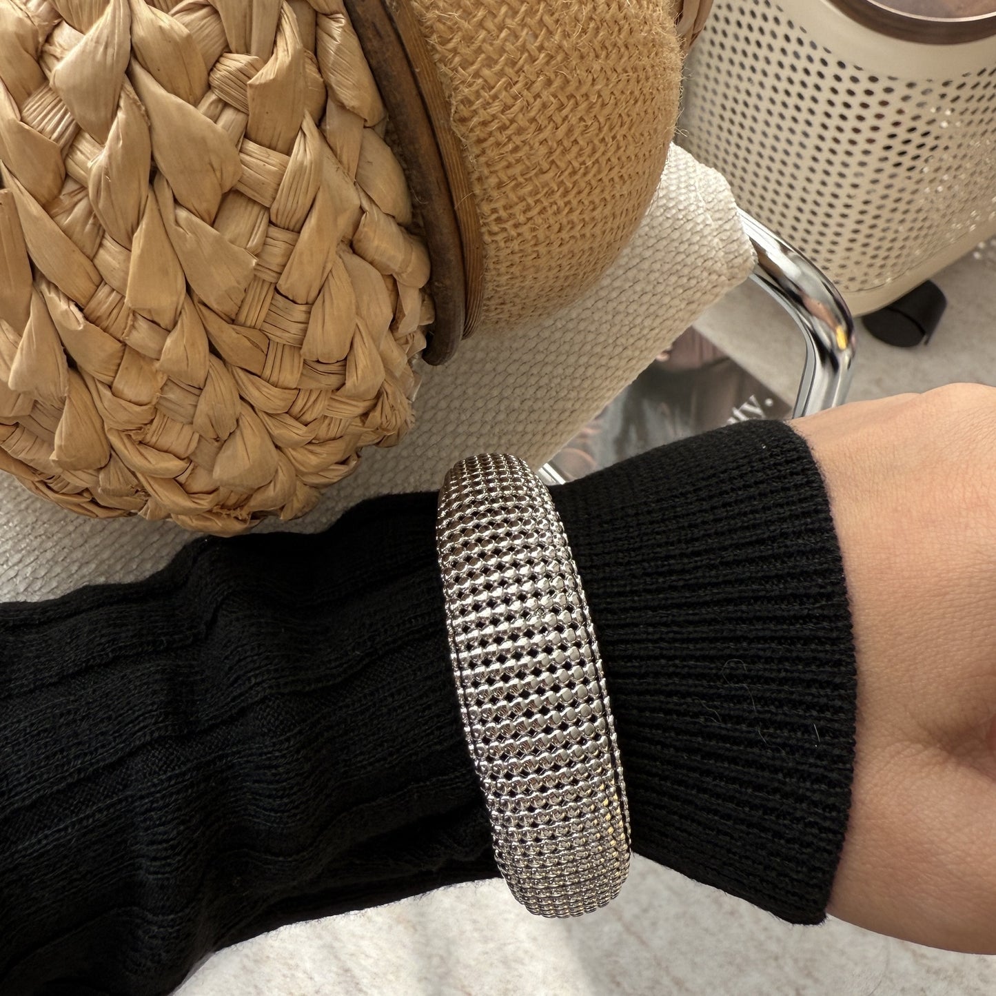 Women's Texture Collection Stylish Unique Temperament Twin Wear Rings