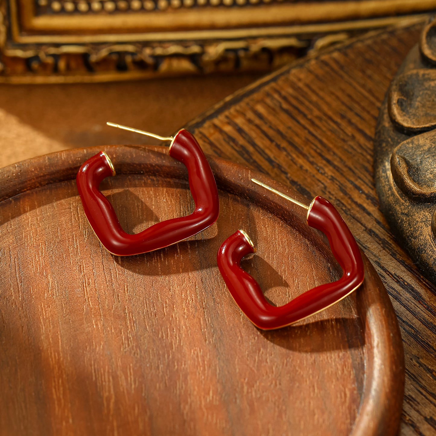 New Red Vintage Cherry Fashionable High-grade Earrings