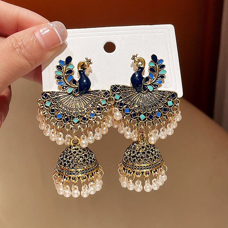 Water Drop Tassel Ethnic Style Chinese Earrings