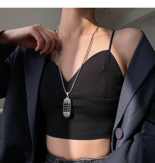 Women's Steel Light Luxury Minority Sweater Chain High-grade Necklaces