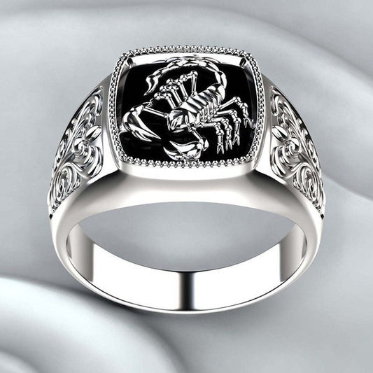 Men's Creative Scorpion Embossed Craft Personality Electroplating Rings