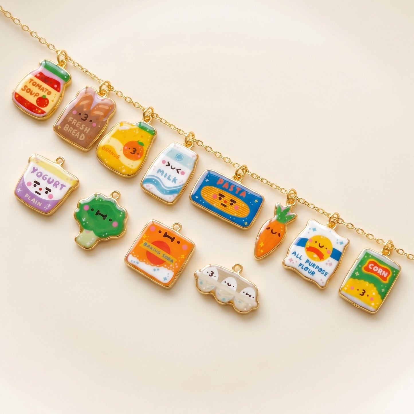 Cartoon Stainless Steel Vacuum Gold Plating Color Retaining Live Pendant