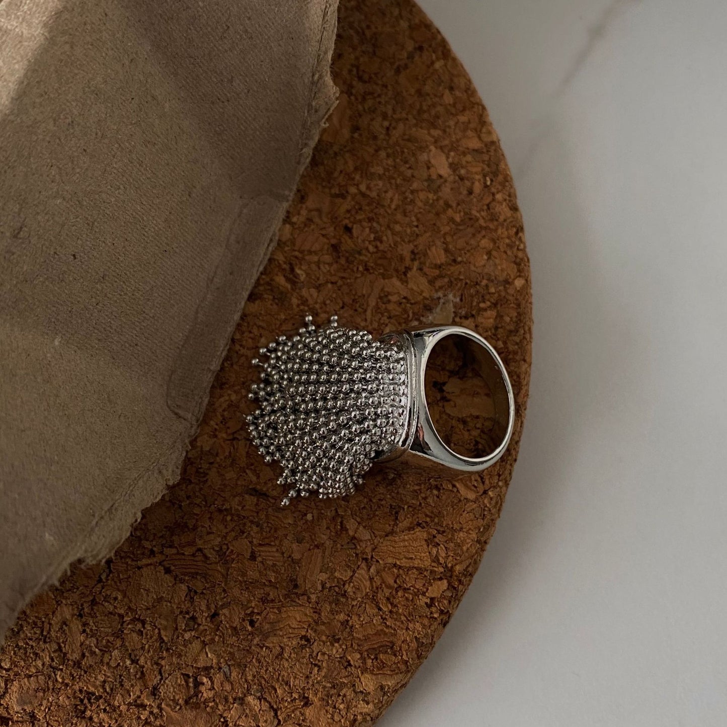 Niche Tassel Fireworks Index Finger Black Rings