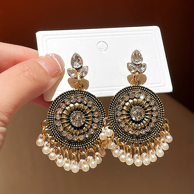 Water Drop Tassel Ethnic Style Chinese Earrings