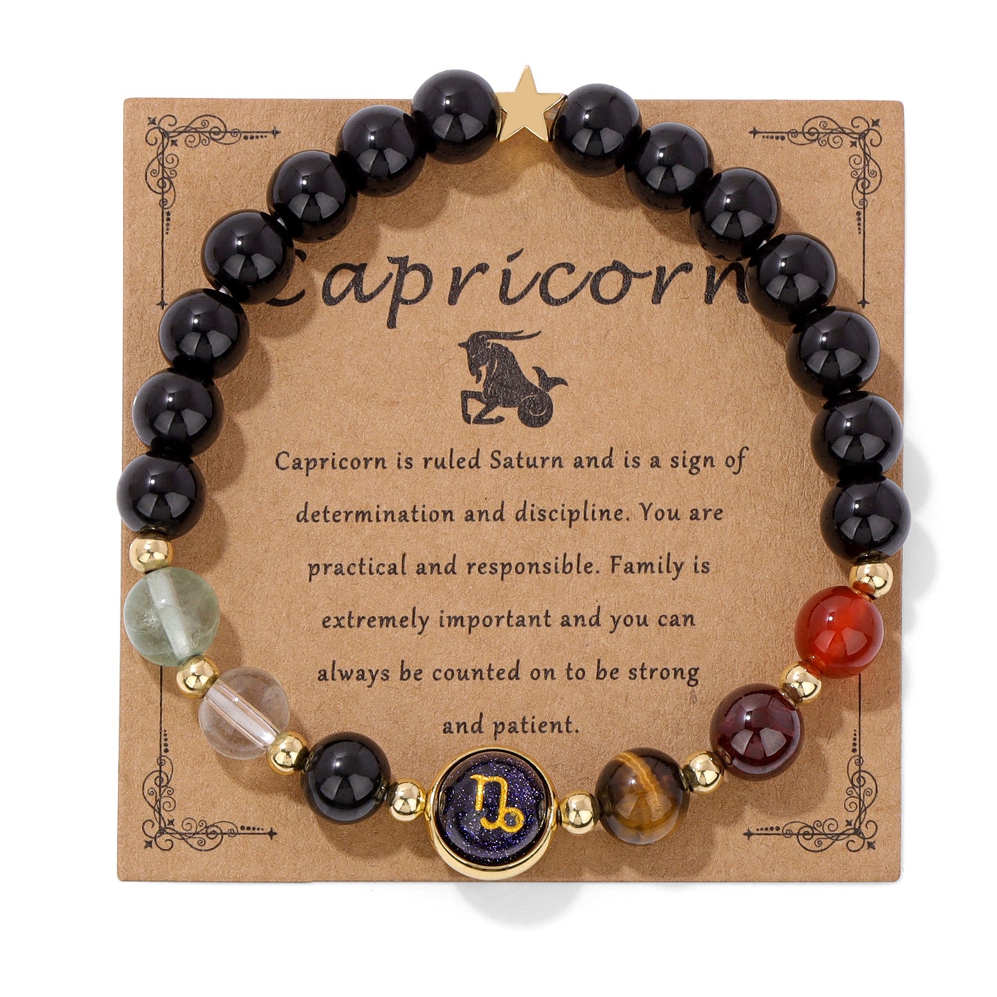 Constellation Beads Card Set Birthday Anniversary Bracelets