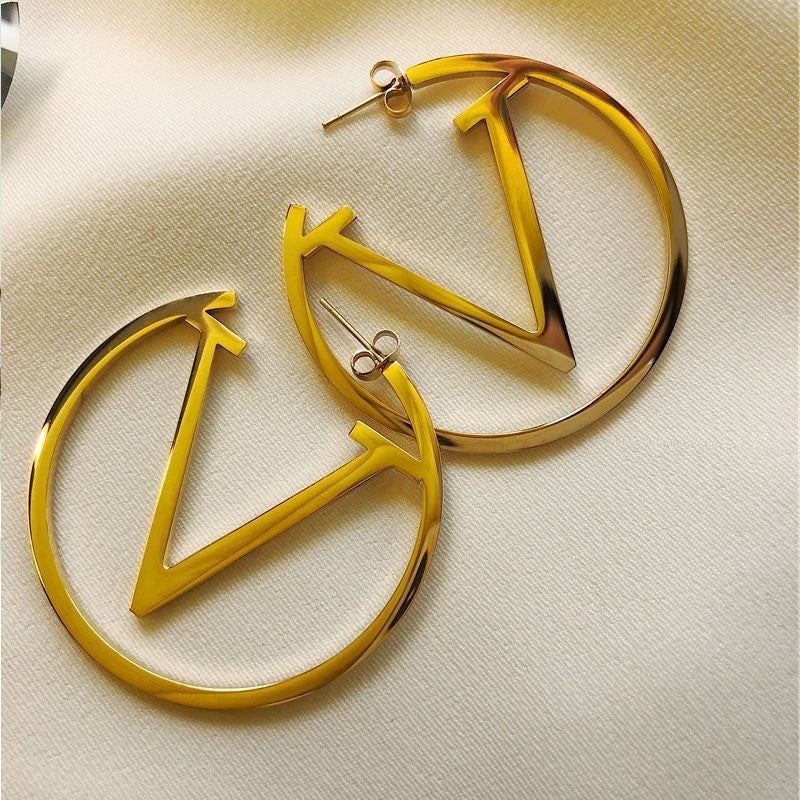 Ear Personality Advanced Design Titanium Steel Earrings