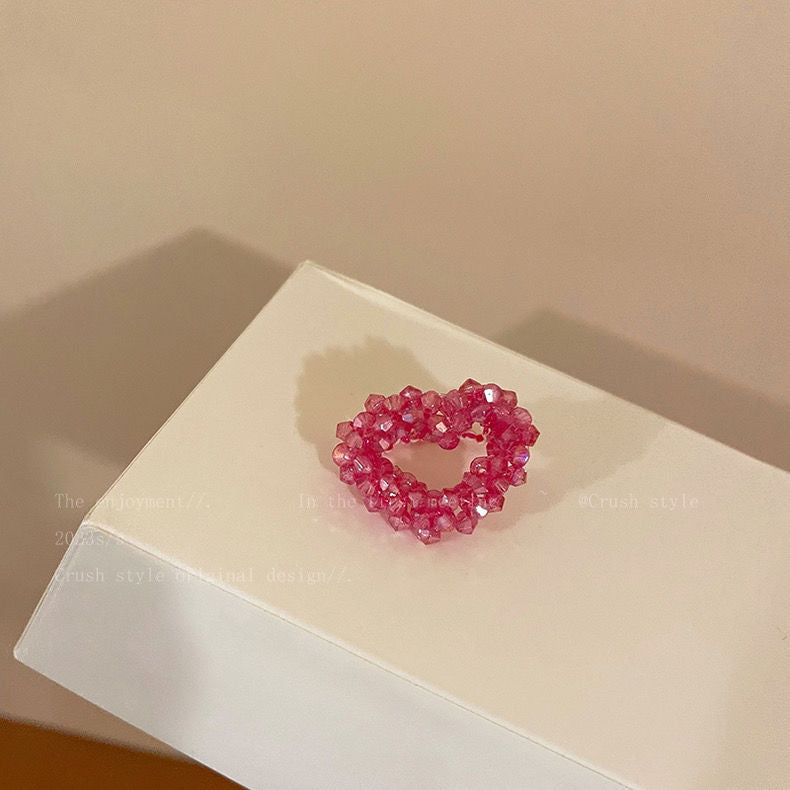 Butterfly Beaded Female Fashion Adjustable Personalized Rings