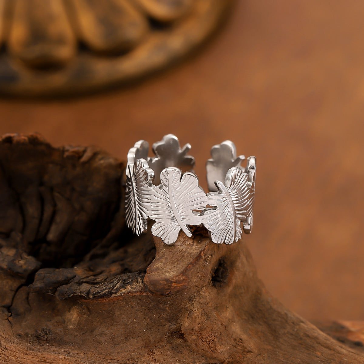 Simple Retro Aloofness Style Advanced Light Luxury Minority Design Fashion Rings