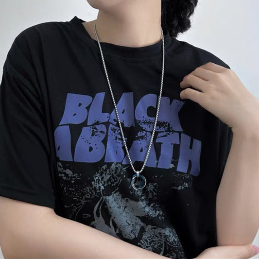 Men's Titanium Steel Fashion Clavicle Chain Light Necklaces