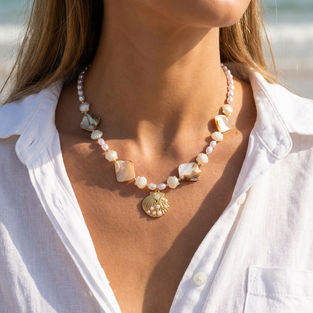 Bead Beach Marine Wild Starfish Shell Necklaces