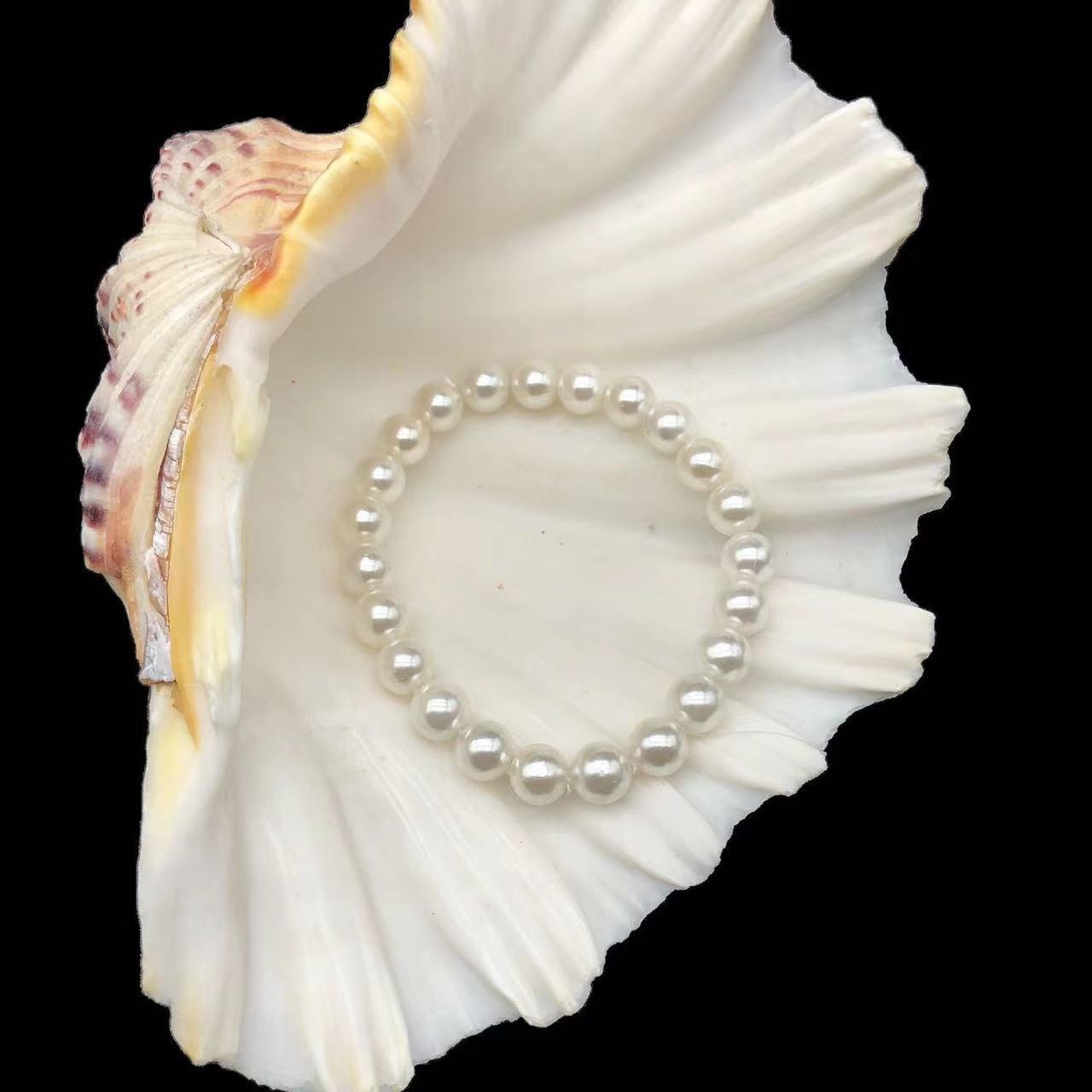 Flawless Shell Pearls Does Not Fade Perfect Circle Strong Bracelets