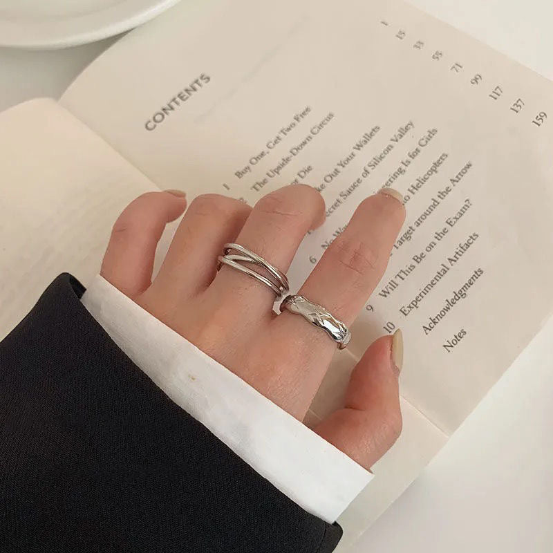 Women's Design Simple Cross Fashion Adjustable Personalized Ring