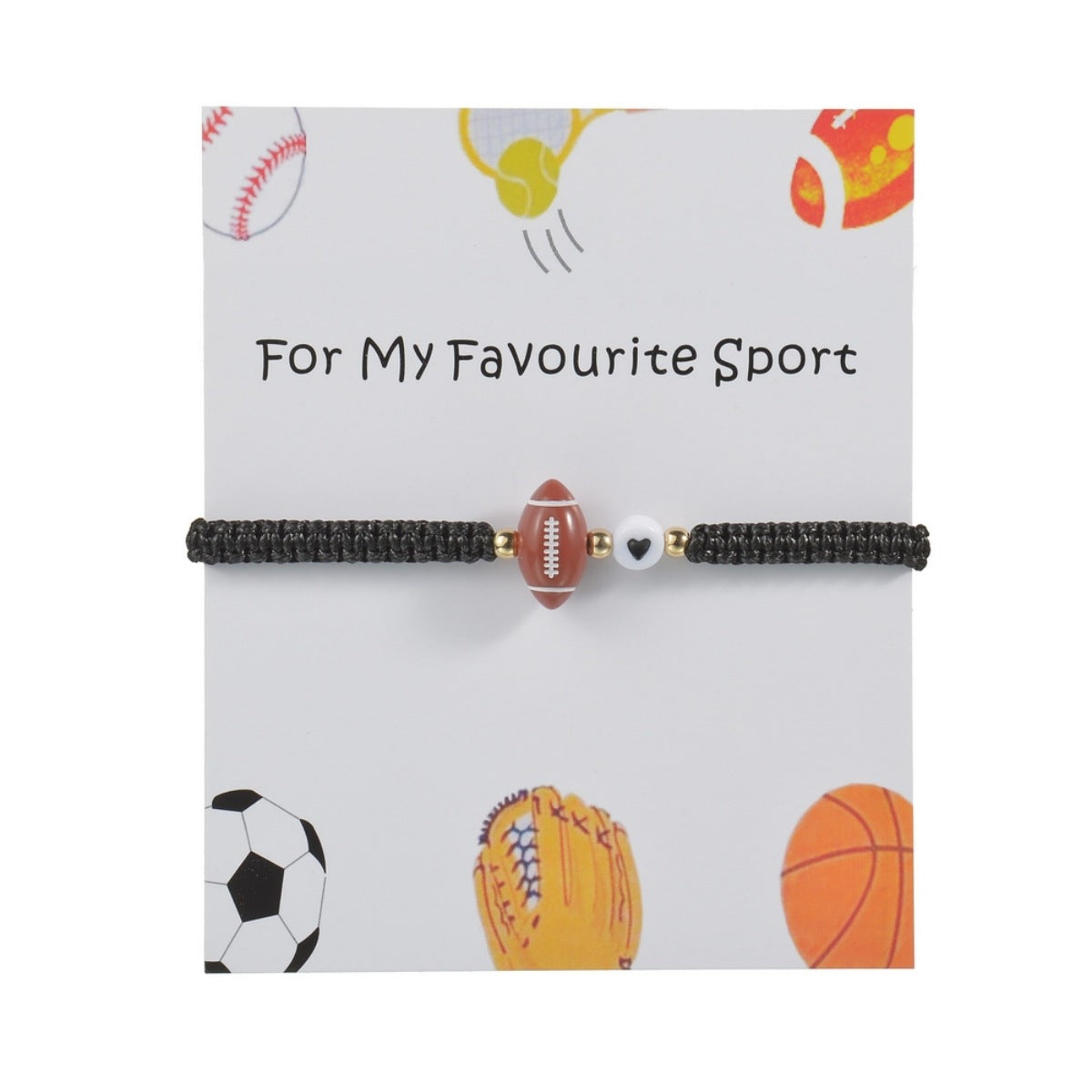 Football Basketball Baseball Tennis Rugby Volleyball Waterproof Bracelets