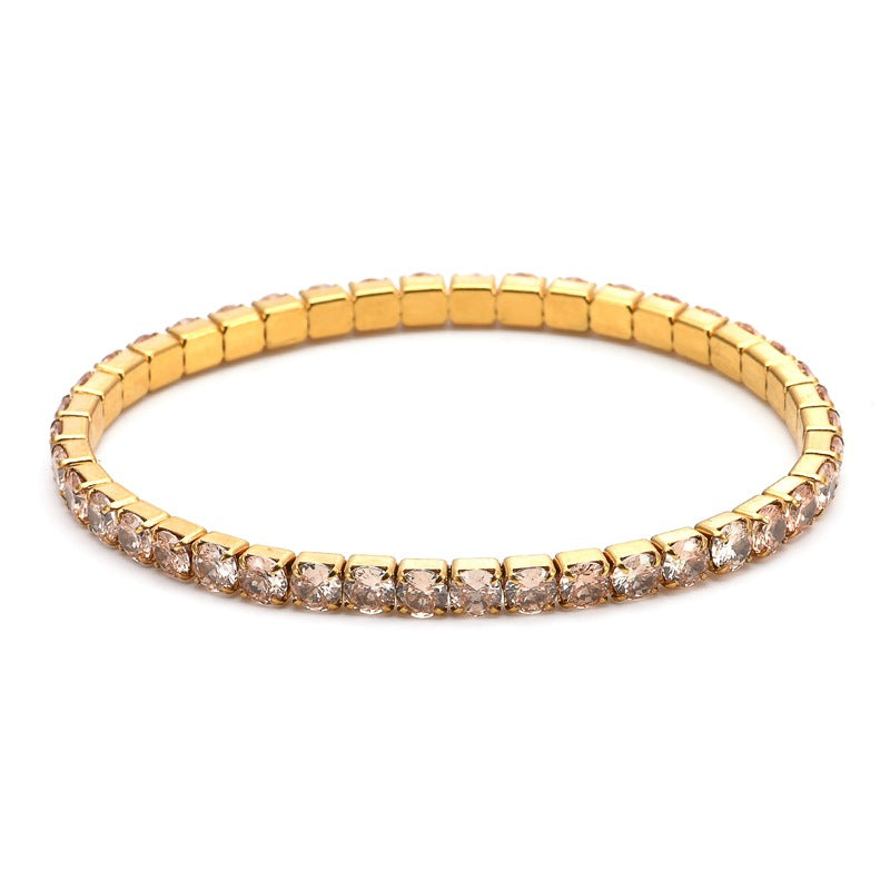 Titanium Steel Elastic String Diamond Trendy Bracelets