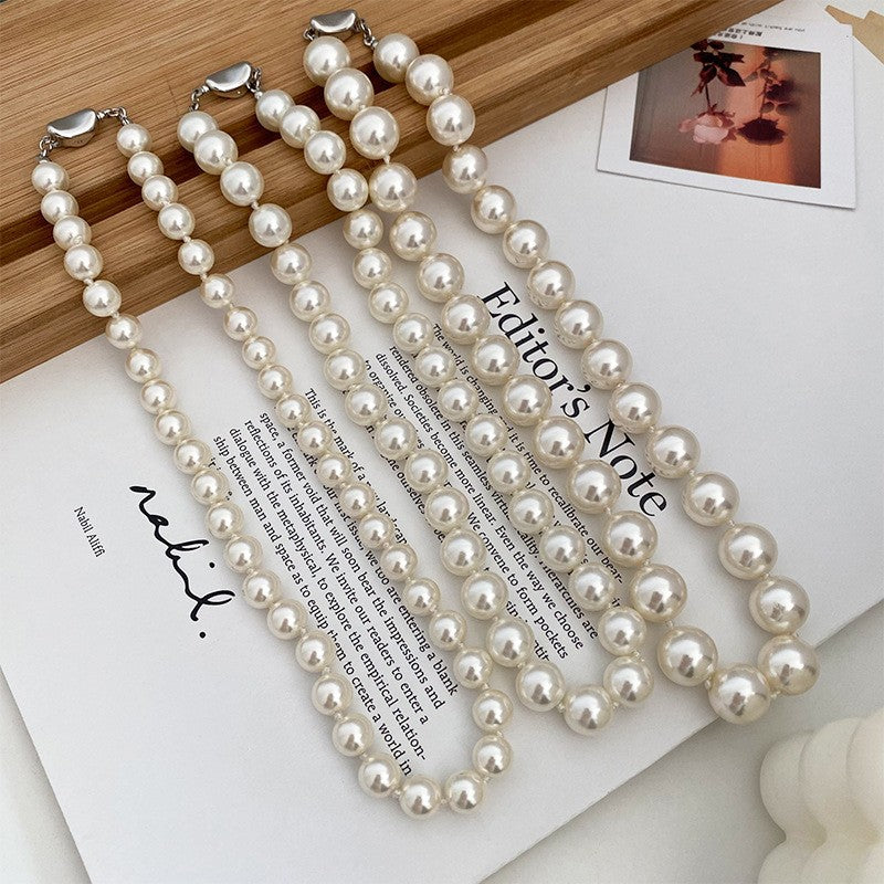 Women's Linen Pearl High Sense Temperament Entry Lux Necklaces