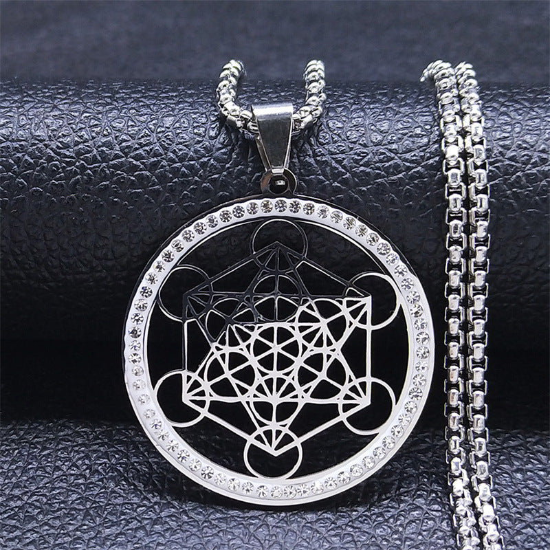 Women's & Men's Vintage Sacred Geometry Flower For Life Necklaces