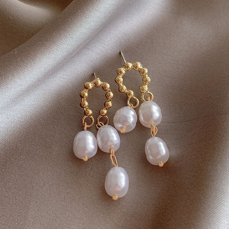 Pearl For Light Luxury Temperament High-grade Earrings