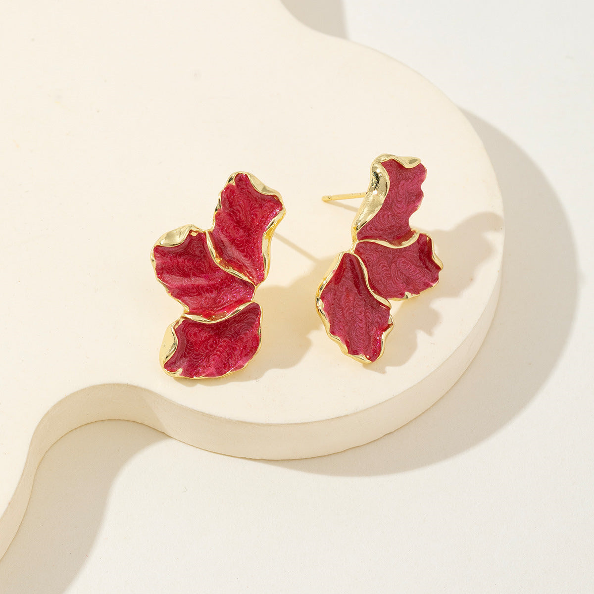 Pure Design Maple Leaf Flower Affordable Luxury Fashion Earrings