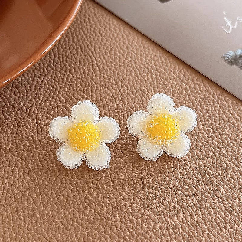 Women's Series Flower Vacation Style Niche High-grade Earrings