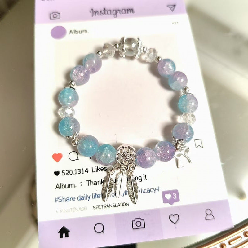 Moon Glazed Female Design Simple High Sense Versatile Bracelet