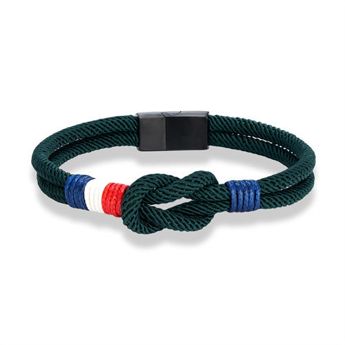 Women's & Men's French Flag Fashion Milan Rope Carrying Bracelets