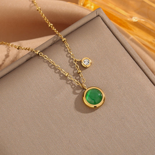Women's Lucky Fashion Personality Affordable Luxury Niche Design Titanium Necklaces