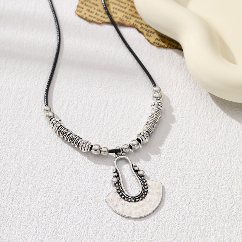 Classy Dragon Bohemian Retro Fan-shaped Fashion Necklaces