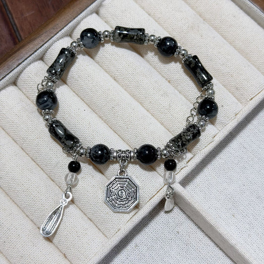 National Fashion Lucky Fortune Pony Life Niche Retro Couple Cinnabar Bracelet