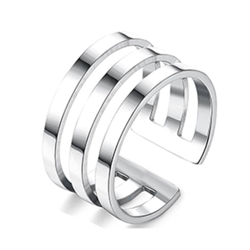 Adjustable Titanium Steel Popular Stainless Couple Rings
