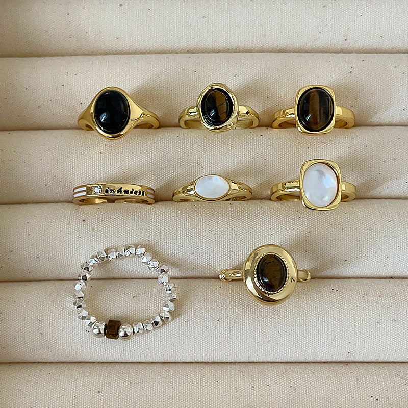 Niche High Sense Tigereye Fritillary Female Rings