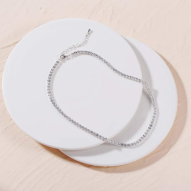 Women's Style Full Diamond Clavicle Chain Fashion Necklaces