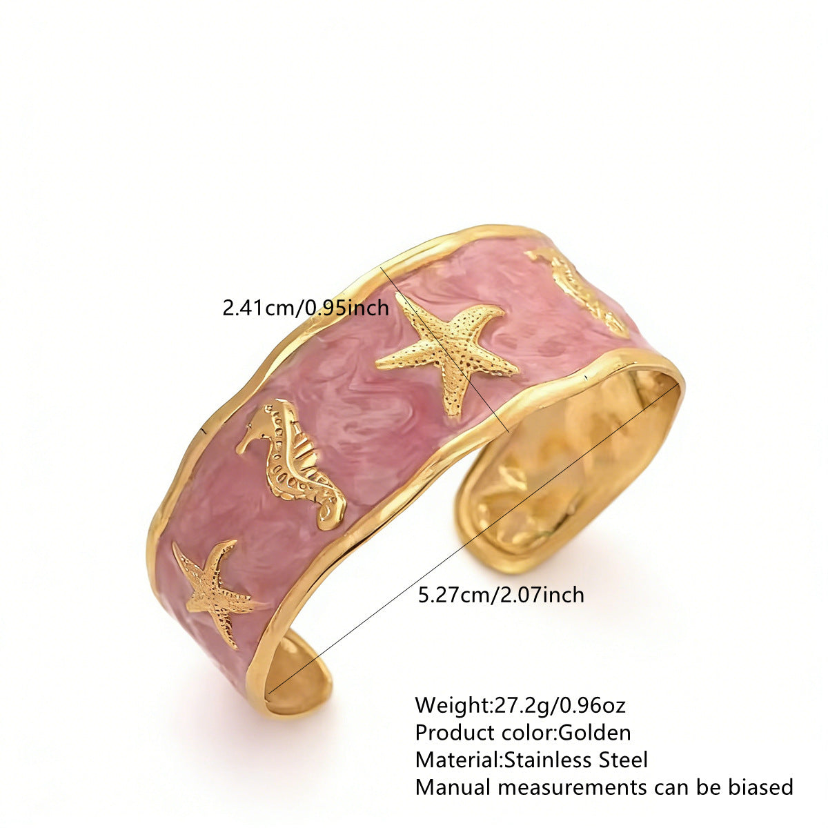 Steel Oil Dripping Cherry Special Interest Light Luxury Flowers Openings Bracelet