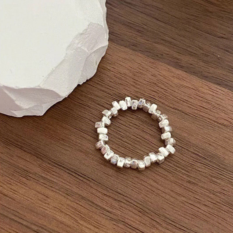 Sier Broken Several Two Wind Pearl Rings