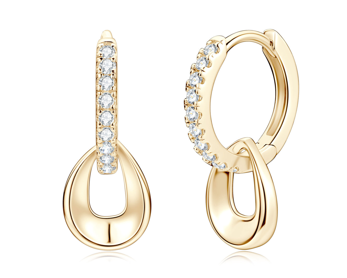 Stylish Women's Double Moissanite Light Luxury Rings