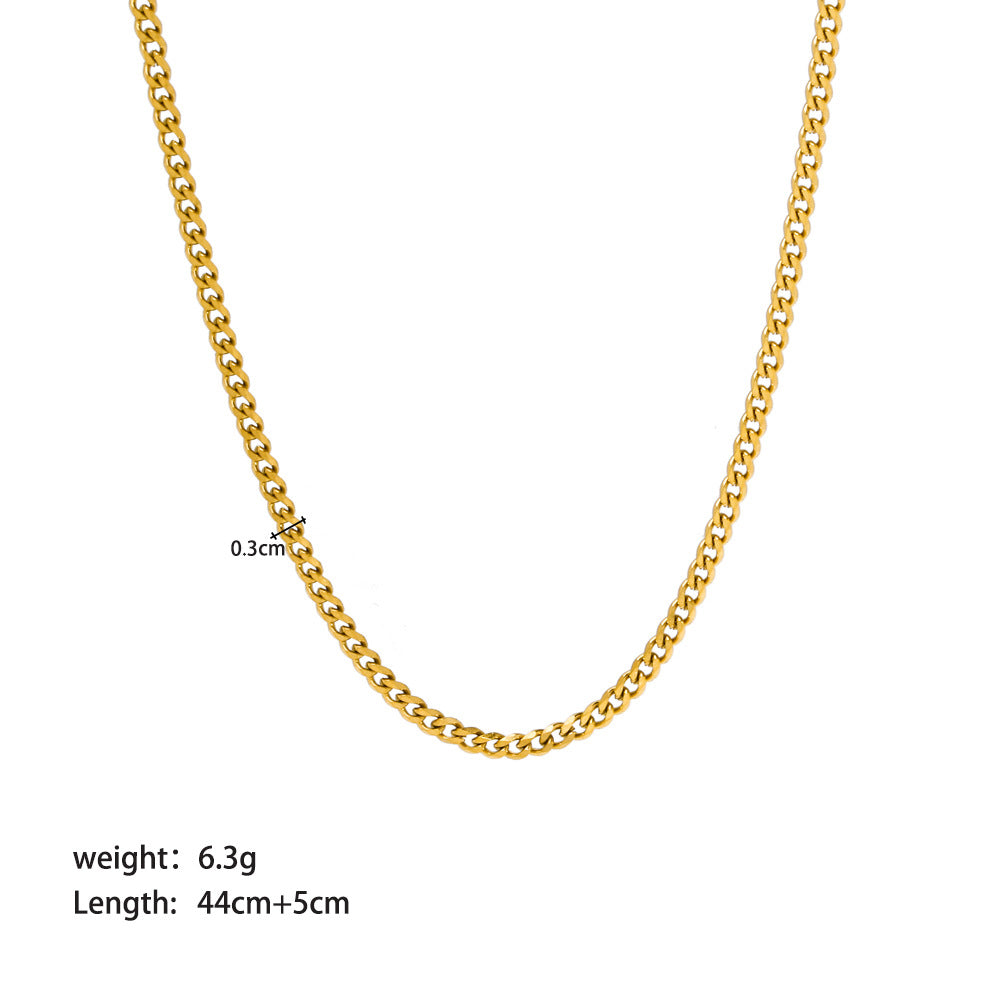 Hop Cuban Link Chain Punk Twist Necklaces