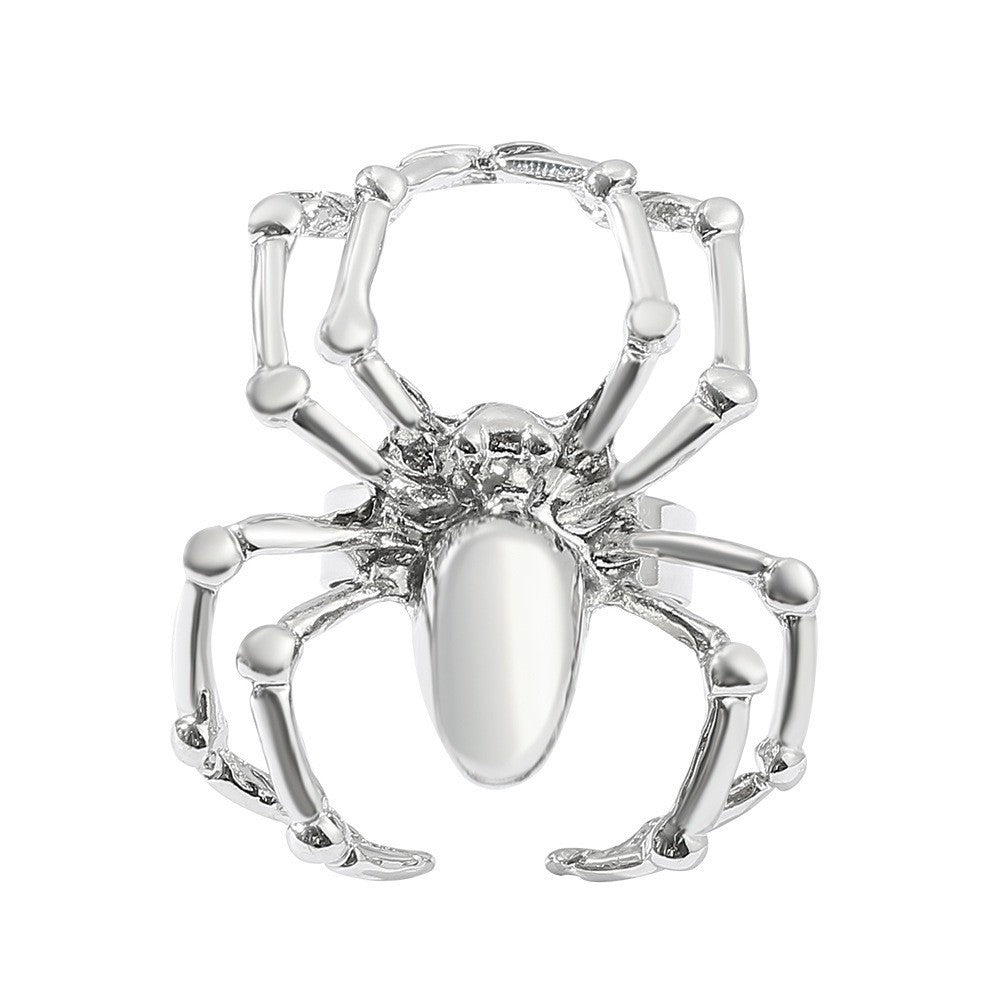 Spider Dark Punk Design High Sense Christmas Metal Rings