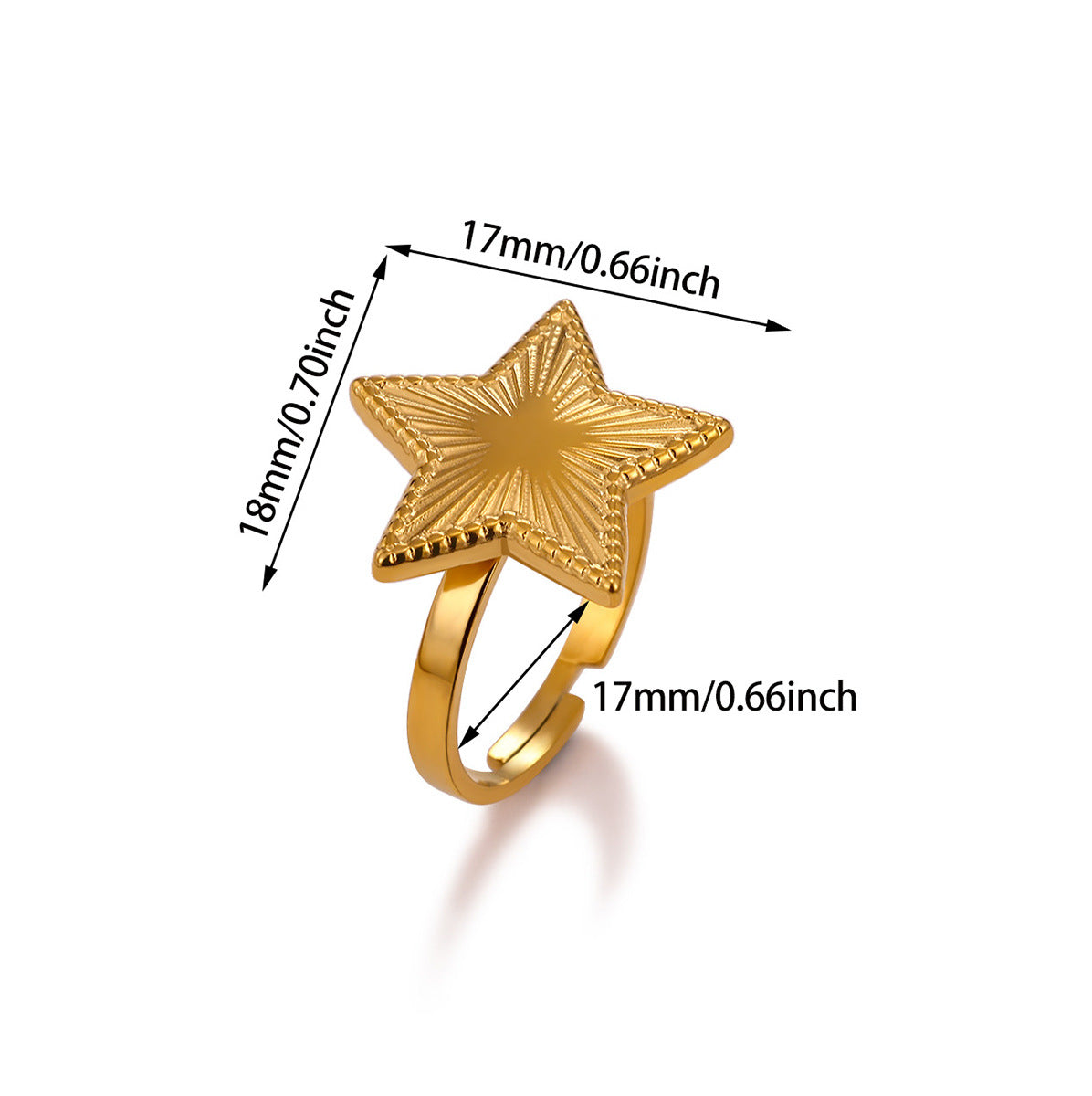 Creative Simple Stainless Steel Open Light Luxury High-grade Ring