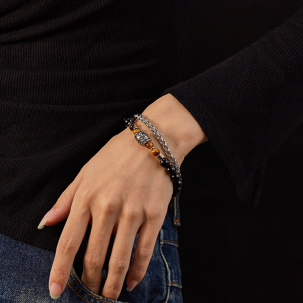 Men's Trend Stainless Steel Accessories Hip Hop Bracelets