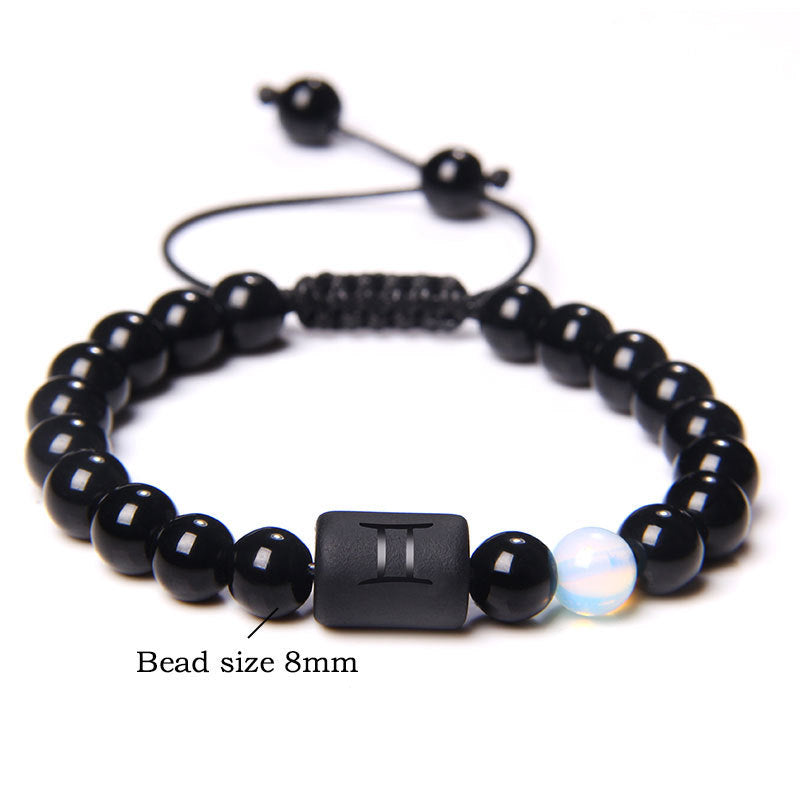 Women's & Men's Twee Constellation Woven Stone Beaded Adjustable Bracelet