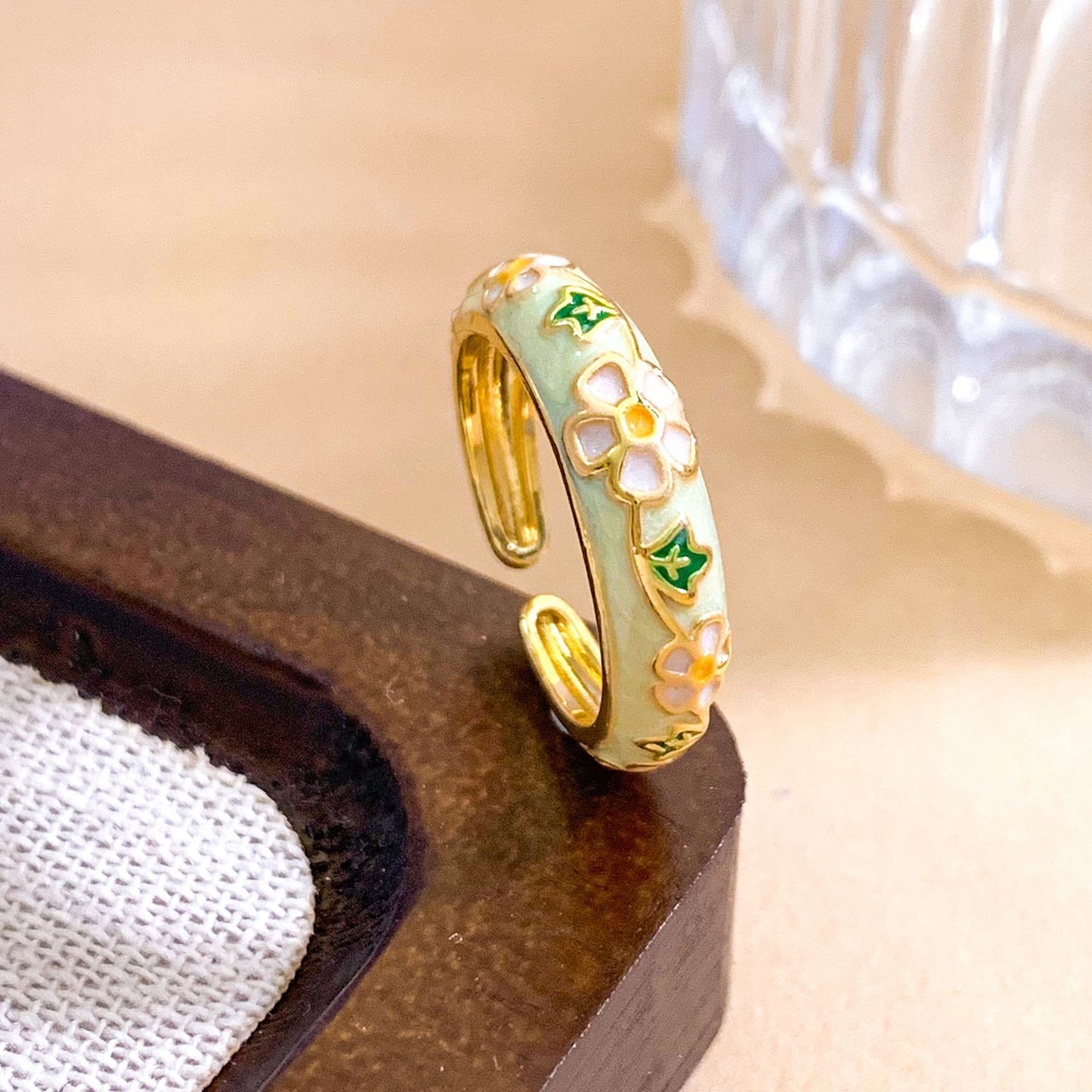 Flower Elegance Retro Fashion Design Sense Exquisite Rings