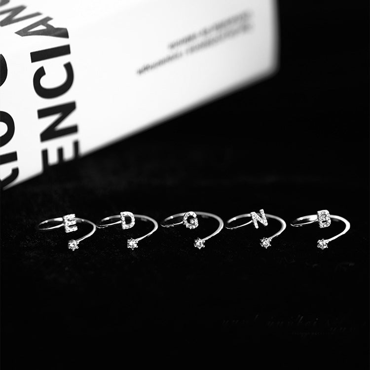 Women's Niche Fashion Personality Simple Open Index Rings