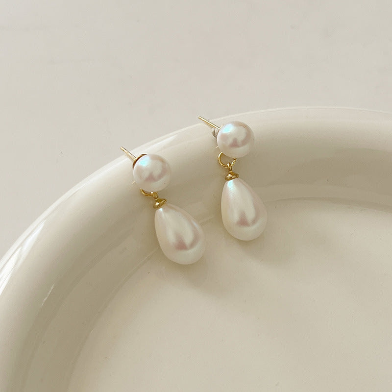 Women's Needle High-grade Pearl Retro Minority Design Earrings