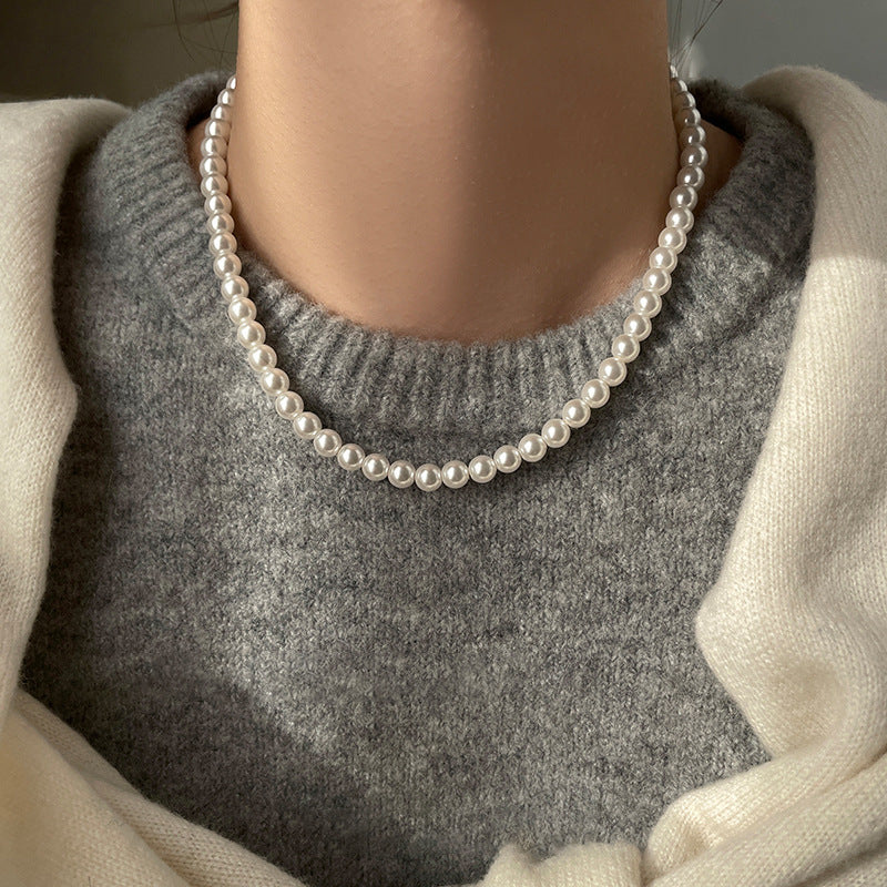 Elegant Clavicle Chain Light Luxury High Sense Fashionable All Necklaces