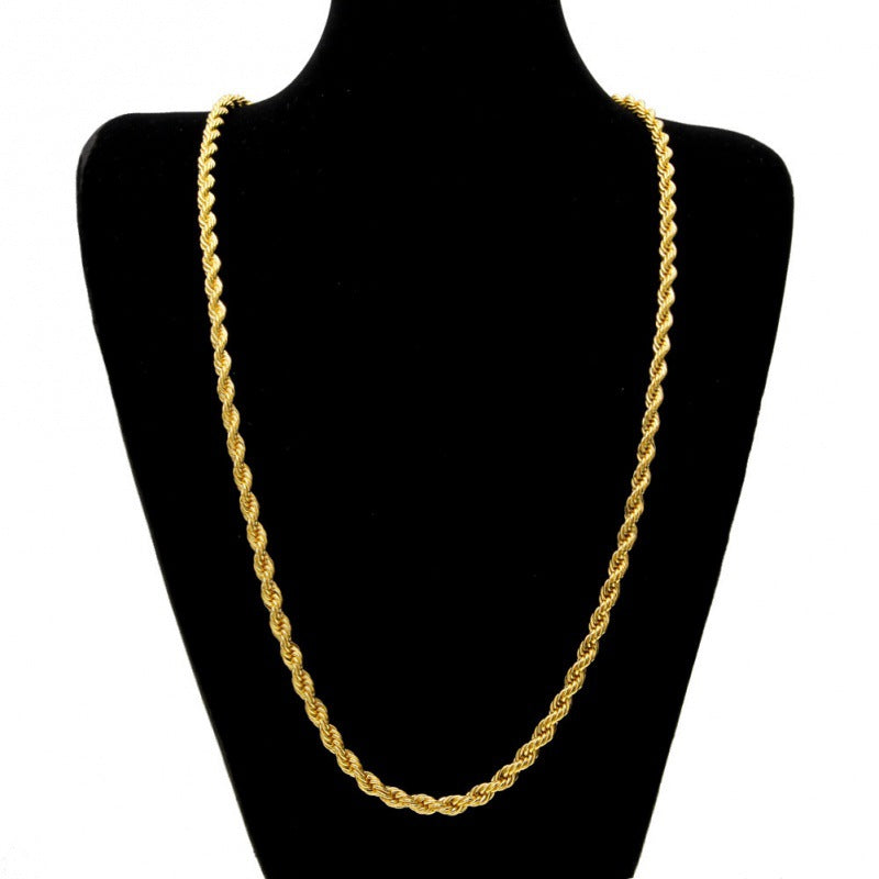 Flowers Chain Gold Plated Thick Simple Necklaces