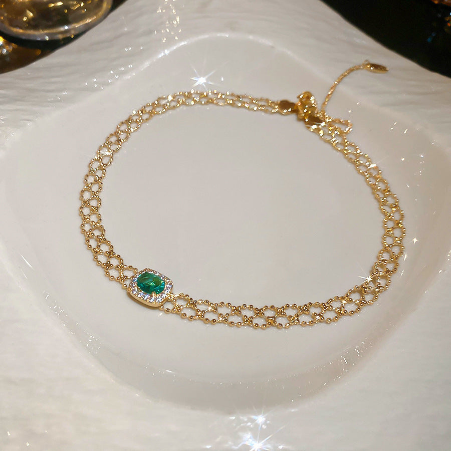 Drop Light Luxury Minority Clavicle Chain Palace Style Earrings