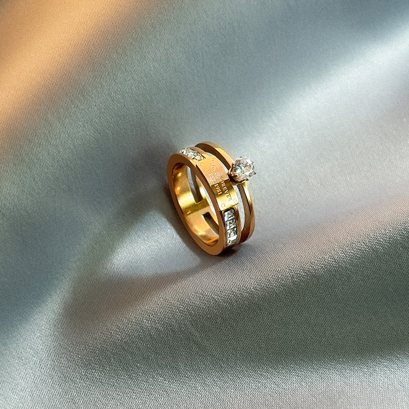 Women's Zircon Index Finger Light Luxury Cool Rings