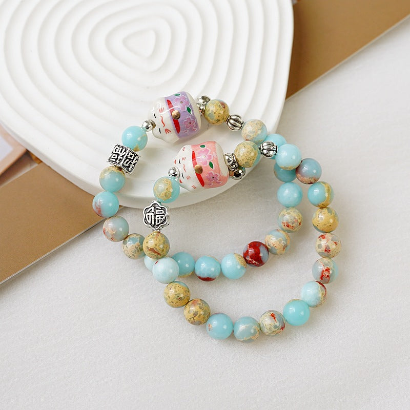 Female Girlfriends Ethnic Ceramic Color Handmade Bracelets