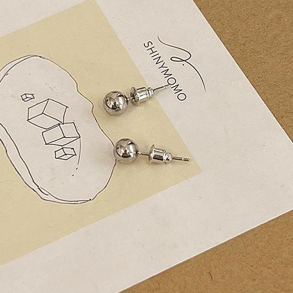 Women's Niche Temperament Small Sier Ball Ear Trendy Earrings