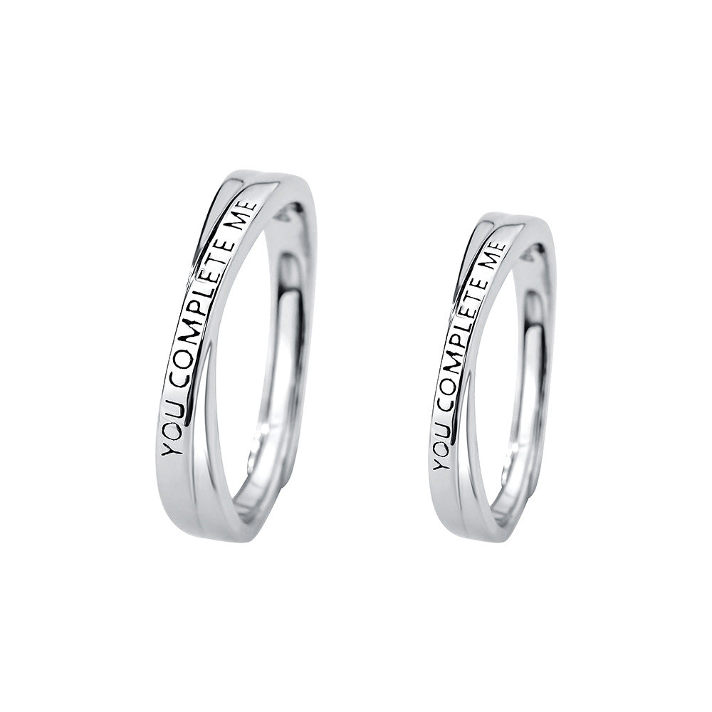 With You Valentine's Day Couple Simple Rings